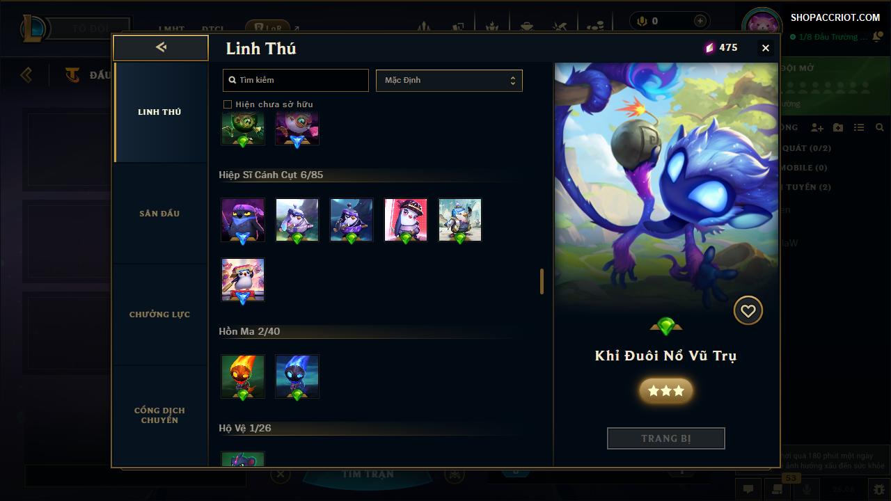 Acc Liên Minh Huyền Thoại mã số 10114