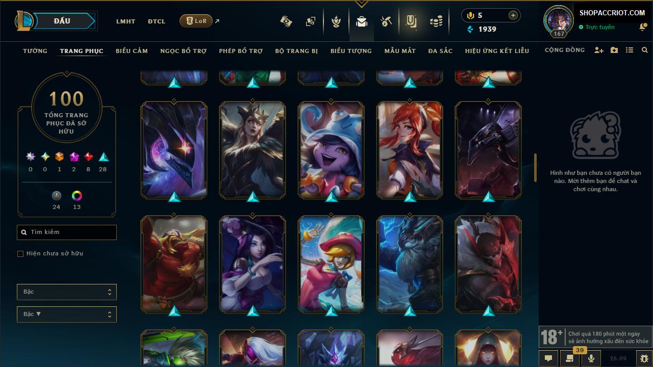 Acc Liên Minh Huyền Thoại mã số 9897