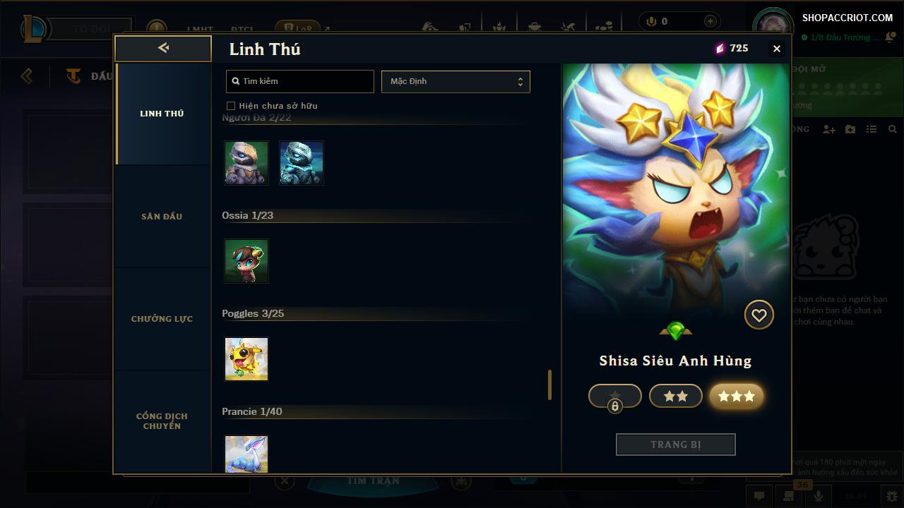Acc Liên Minh Huyền Thoại mã số 9999